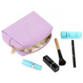 Girls Cute Beauty Purple Luxury Leather Cosmetic Makeup Bag